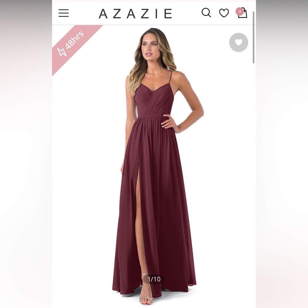 Azazie bridesmaid dress, style “Cora,” size 12